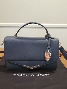 Like NEW Time's Arrow Madison Top Handle Bag Midnight Navy
